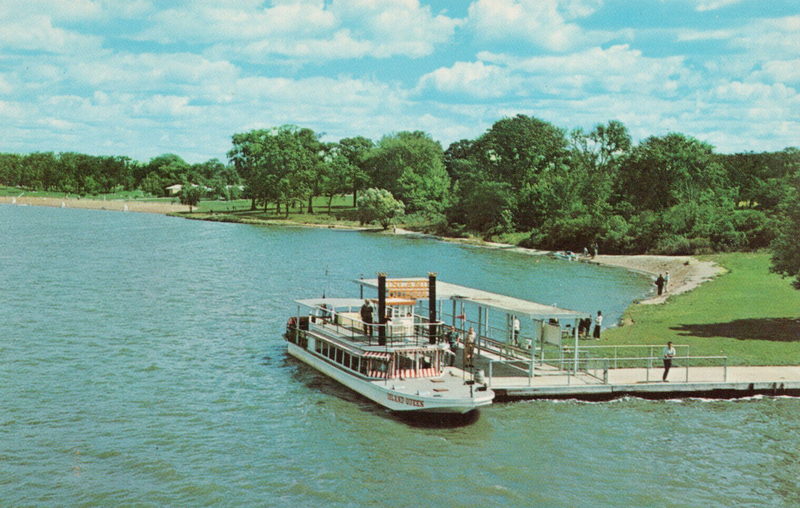 Kensington Metropark - Postcard Of Island Queen (newer photo)